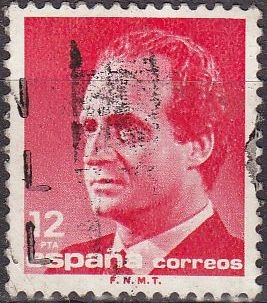 Z VENDIDO ESPAÑA 1985 2798 Sello Serie Básica Rey D. Juan Carlos I Efigie 12 pts Usado Michel2681